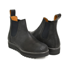 TOMOTAKA ONOZAKI CHELSEA BOOTS BLACK LEATHER / RIPPLE SOLE TMTK-S-0036-BKL-R画像
