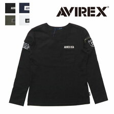 AVIREX クルーネック ロングスリーブ Tシャツ 6213170画像
