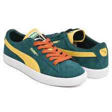 PUMA SUEDE VTG TEAMS VA GRN - MUSTARD S - AUBERGINE 386581-01画像
