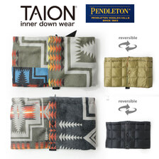 TAION &times; PENDLETON REVERSIBLE DOWN NECK WARMER PDT-TON-223005画像