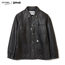 SCHOTT&times;THE CRIMIE LAMB LEATHER COVER ALL JACKET CR1-C2B5-JK01画像