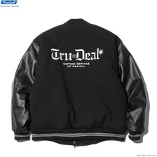 RADIALL TRUE DEAL - VARSITY JACKET (BLACK) RAD-22AW-JK006画像