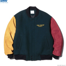 RADIALL TRUE DEAL - VARSITY JACKET (FORERST GREEN) RAD-22AW-JK006画像