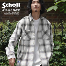 Schott ECDP-HEAVY NEL CHECK SHIRT画像