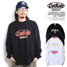 CUTRATE CUTRATE LOGO DROPSHOULDER L/S T-SHIRT CR-22AW001画像