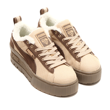 PUMA MAYZE WEDGE WNS CORDUROY ATMOS LIGHT SAND-FO 391915-01画像
