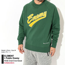 ELEMENT &times; Public Enemy PEXE Crest Crew Sweat BC022003画像