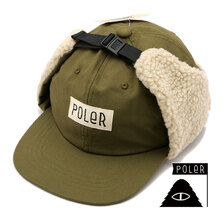 POLeR FURRY FONT CANVAS FLAP CAP OLIVE画像