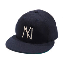 COOPERSTOWN BALL CAP NEWYORK BL ACK YANKEES vintage baseball cap navy画像