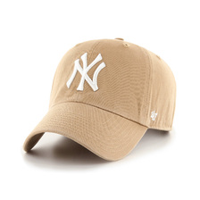 '47 Brand Yankees Home 47 CLEAN UP KHAKI&times;WHITE LOGO B-RGW17GWS-KHA画像