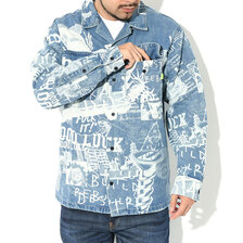 HUF Twenty Denim Overshirt JKT BU00171画像