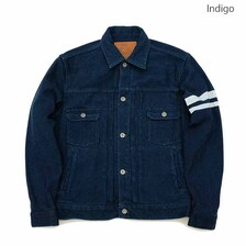 MOMOTARO JEANS Indigo Sashiko - 2nd Type - Double Pocket jacket - MJK105OM23画像