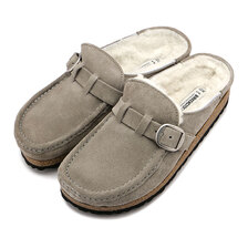 BIRKENSTOCK Buckley Suede Shearling Stone Coin LAF 1023368画像