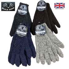 BLACK SHEEP HANDMADE 5FINGER CABLE KNIT GLOVE GB-07画像