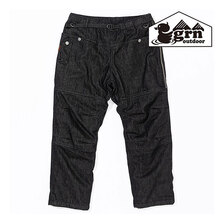 grn outdoor HIASOBI CAMPER BOA PANTS BLACK DENIM GO1382Q画像