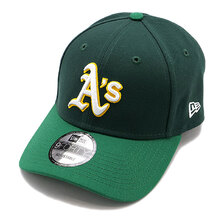 NEW ERA 9FORTY MLB 2-Tone オークランド・アスレチックス ダークグリーン ケリーグリーンバイザー 13328301画像