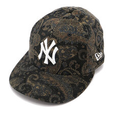 NEW ERA LP 59FIFTY Paisley ペイズリー コーデュロイ ニューヨーク・ヤンキース ブラック 13327756画像