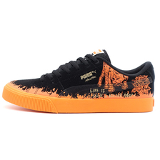 PUMA SUEDE SKATE "HIROTTON" PUMA BLACK/VIBRANT ORANGE 389993-01画像