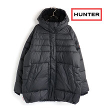 HUNTER INTREPID MID PUFFER hunter logo black WRO1417RTN画像