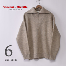 Vincent et Mireille 8GG AZE HALF ZIP PULLOVER SWEATER VM222WA13171画像