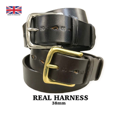 REAL HARNESS 38mm ブライドルレザー ベルト画像