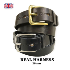 REAL HARNESS 28mm ブライドルレザー ベルト画像