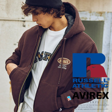 Russell Athletic &times; AVIREX ZIP UP PARKA画像