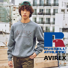 Russell Athletic &times; AVIREX CREW NECK SWEAT画像