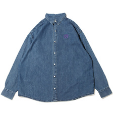 ANNA SUI NYC サークルロゴ ダンガリー シャツ 22AW-ANTP07画像