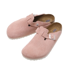 BIRKENSTOCK Boston SFB PINK CLAY SUEDE LEATHER BST-1023279画像