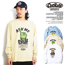 CUTRATE × VENICE8 COFFEE HOUSE STAFF DROPSHOULDER L/S T-SHIRT CR-22AW009画像