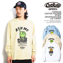 CUTRATE &times; VENICE8 COFFEE HOUSE STAFF DROPSHOULDER L/S T-SHIRT CR-22AW009画像