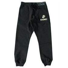 COLIMBO HUNTING GOODS ロックシャックスウェットパンツ ステンシルプリント ブラック ZX-0428画像