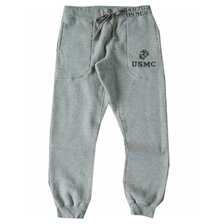 COLIMBO HUNTING GOODS ロックシャックスウェットパンツ ステンシルプリント 杢グレー ZX-0428画像