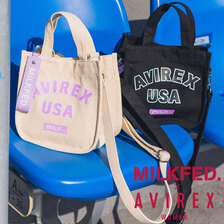 MILKFED. × AVIREX MINI TOTE BAG画像