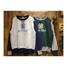 Whitesville SET-IN TWO-TONE SWEAT SHIRT "4-H CLUB " WV69040画像