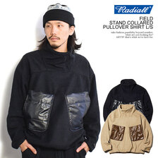 RADIALL FIELD - STAND COLLARED PULLOVER SHIRT L/S RAD-22AW-SH011画像