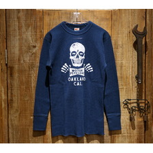FREEWHEELERS CREW NECK THERMAL LONGSLEEVE SHIRT &ldquo;Hello there&rdquo; 2235005画像