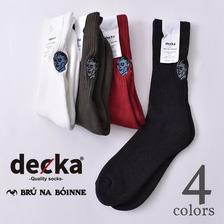 BRU NA BOINNE &times; decka quality socks Pile Socks Emboroidery "Monster"画像