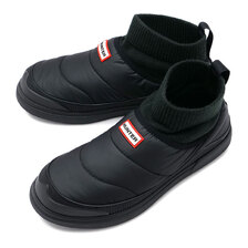 HUNTER IN/OUT PUFFER KNITTED CUFF BOOT BLK MFS9002REN-BLK画像