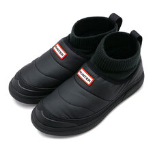 HUNTER IN/OUT PUFFER KNITTED CUFF BOOT BLK WFS2265REN-BLK画像
