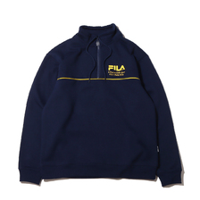 FILA パイピング ハーフジップトレーナー ネイビー FM6229-20画像
