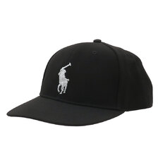 POLO RALPH LAUREN Twill High-Crown Ball Cap BLACK画像