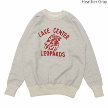 DUBBLE WORKS Lot.83003 RAGLAN CREW SWEAT - LEOPARDS -画像
