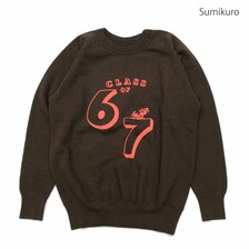 DUBBLE WORKS Lot.83003 RAGLAN CREW SWEAT - CLASS OF 67 -画像