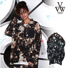 VIRGOwearworks Ebony flowers Shirt VG-SH-246画像