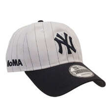 NEW ERA &times; MoMA NEW YORK YANKEES 9TWENTY CAP WHITE NAVY PINSTRIPE画像