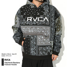 RVCA Patchwork Bandana Pullover Hoodie BC042-158画像