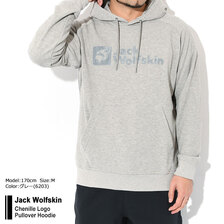 Jack Wolfskin Chenille Logo Pullover Hoodie 5028541画像