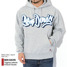 BEN DAVIS Tagging Lettered Pullover Hoodie C-23380011画像